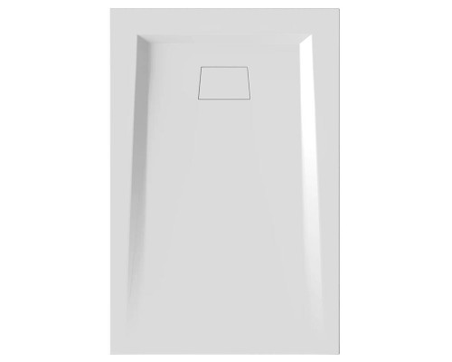 Душевой поддон Bas Атриум, 110 x 80 см, литьевой мрамор, прямоугольный, белый, ЛП00001