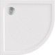 Душевой поддон Bas Эклипс, 100 x 100 см, литьевой мрамор, четверть круга, белый, ЛП00011
