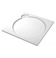 Поддон душевой Cezares Tray TRAY-S-A-90-56-W, 90 х 90 см, белый, из искусственного камня