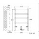 Полотенцесушитель Sbordoni SBSPAV4/1CR 50 x 98.5 см, цвет хром