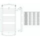 Полотенцесушитель электрический Grota EcoCalma 48 x 150 см, ширина 48 см, высота 150 см, крашеный белый