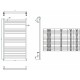 Полотенцесушитель электрический Grota Classic 63 x 120 см, ширина 63, высота 120 см, крашеный белый