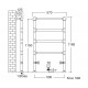 Полотенцесушитель Sbordoni SBSPAV4/3OL 50 x 118.5 см, цвет глянцевая латунь