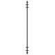 Полотенцесушитель водяной Сунержа Хорда 180 x 19.5 см, черный матовый, 31-0124-1800