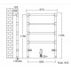 Полотенцесушитель Sbordoni SBSPAV4/4NI 60 x 118.5 см, цвет никель