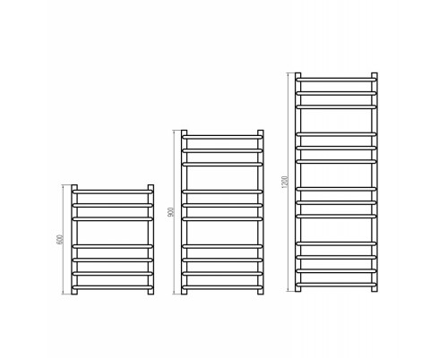 Полотенцесушитель электрический Grota EcoForte 63 x 90 см, ширина 63 см, высота 90 см, матовый