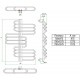 Полотенцесушитель электрический Grota Rio 70 x 127,5 см, ширина 70 см, высота 127, 5, матовый