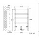 Полотенцесушитель Sbordoni SBSPAV4/1OL 50 x 98.5 см, цвет глянцевая латунь