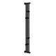 Полотенцесушитель электрический Сунержа Хорда 4.0 1200 x 16.6, ширина 16.6 см, высота 120 см, черный матовый, 31-0834-1200