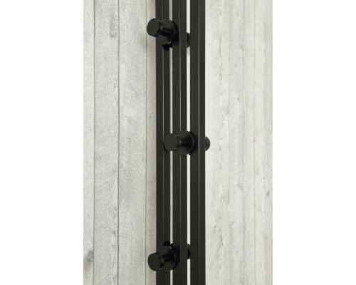 Полотенцесушитель электрический Сунержа Хорда 4.0 1200 x 16.6, ширина 16.6 см, высота 120 см, черный матовый, 31-0834-1200