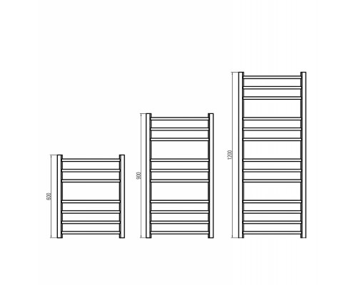 Полотенцесушитель электрический Grota EcoCalma 48 x 120 см, ширина 48 см, высота 120 см, матовый