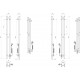 Полотенцесушитель электрический Laris Прайм ЧК Дуэт, ширина 11 см, высота 120 см, с возможностью скрытого подключения, подключение справа, белый