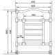 Полотенцесушитель Migliore Edward ML.EDW-HY.600.DO 60 x 80 см - золото