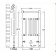 Полотенцесушитель Sbordoni SBSPAV3/1GON 43 x 95.5 см, цвет латунь