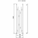 Полотенцесушитель водяной Ника Art, высота 150 см, ширина 30 см, хром, АРТ-4 1500/300