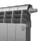 Радиатор биметаллический Royal Thermo BiLiner 350 VDR Silver Satin 10 секций, нижнее правое подключение, НС-1309716