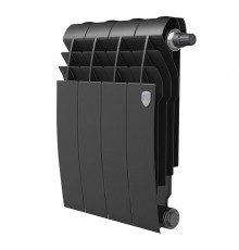 Радиатор биметаллический Royal Thermo BiLiner 350 VDR Noir Sable 4 секции, нижнее правое подключение, НС-1309713