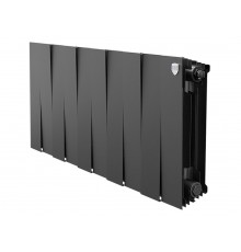 Радиатор биметаллический Royal Thermo Piano Forte 300 Noir Sable 10 секций, боковое подключение, черный, НС-1346055
