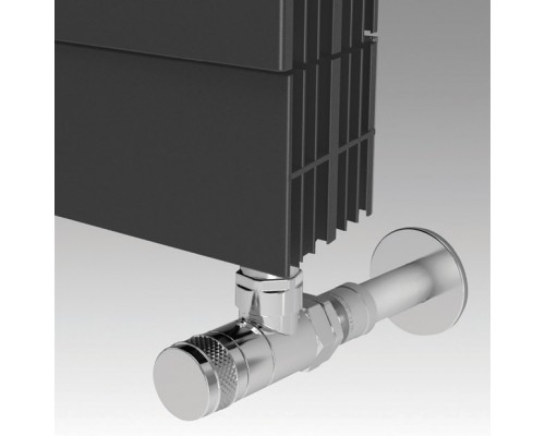 Радиатор биметаллический Royal Thermo Piano Forte Tower noir sable 22 секции, боковое подключение, черный, НС-1176346