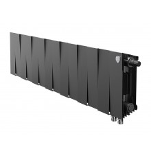 Радиатор биметаллический Royal Thermo Piano Forte 200 VDR Noir Sable 14 секций, нижнее правое подключение, черный, НС-1346006