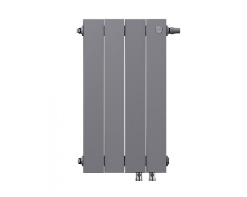 Радиатор Royal Thermo Piano Forte 500 VDR 4 секции, настенный, нижнее правое подключение, серебристый (Silver Satin), RTPNSSVD50004, НС-1338435