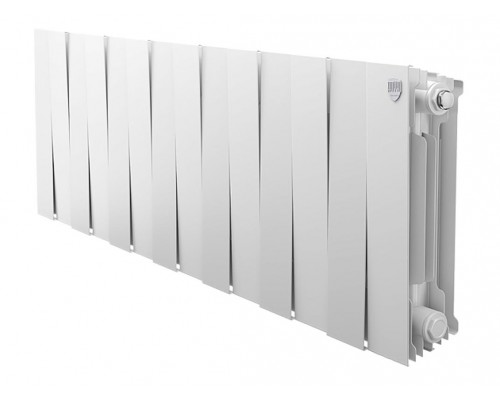 Радиатор биметаллический Royal Thermo Piano Forte 300 bianco traffico 14 секций, боковое подключение, белый, НС-1346041