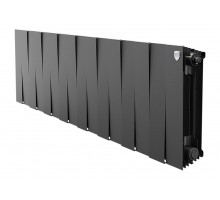 Радиатор биметаллический Royal Thermo Piano Forte 300 Noir Sable 16 секций, боковое подключение, черный, НС-1346061