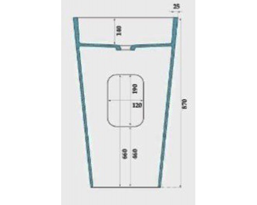 Раковина NTBagno Adamello NT604, 51 х 41 х 87 см, белый/черный матовый