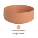 Раковина ArtCeram Cognac COL002 13 00, накладная, цвет arancio cammeo (оранжевый камео), 48 х 48 х 12,5 см