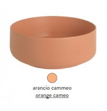 Раковина ArtCeram Cognac COL002 13 00, накладная, цвет arancio cammeo (оранжевый камео), 48 х 48 х 12,5 см
