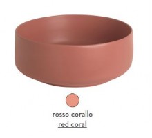 Раковина ArtCeram Cognac COL002 14 00, накладная, цвет rosso corallo (красный коралл), 48 х 48 х 12,5 см