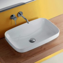 Раковина встраиваемая/накладная Kerasan Tribeca 60 х 38 см, цвет белый, 514301