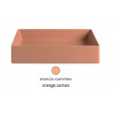 Раковина ArtCeram Scalino 55 SCL002 13 00, накладная, цвет - arancio cammeo (оранжевый камео), 55 х 38 х 11,5 см