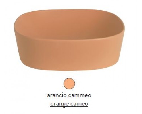 Раковина ArtCeram Ghost GHL002 13 00, 65 х 41.5 см, arancio cammeo (оранжевый камео)