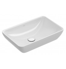 Раковина Villeroy&Boch Venticello 55 х 36 см, на столешницу, альпийский белый CeramicPlus, 411355R1