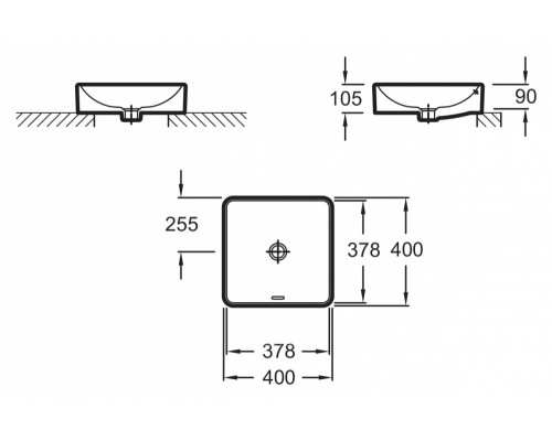 Раковина Jacob Delafon Vox 40 EVG102-PN1 розовый шелк