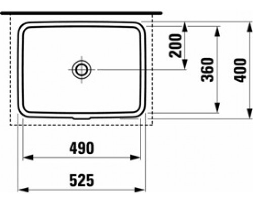 Раковина Laufen Pro 8.1196.1.000.109.1, врезная снизу