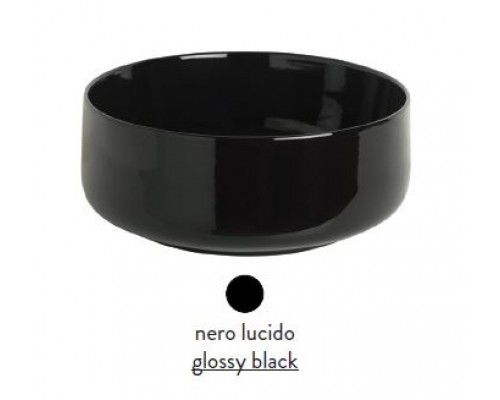 Раковина ArtCeram Cognac Countertop COL001 0300, накладная, цвет черный глянцевый, 42 х 42 х 16 см