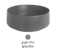 Раковина ArtCeram Cognac COL002 15 00, накладная, цвет grigio olive (серая оливка), 48 х 48 х 12,5 см