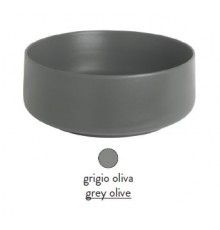 Раковина ArtCeram Cognac COL002 15 00, накладная, цвет grigio olive (серая оливка), 48 х 48 х 12,5 см