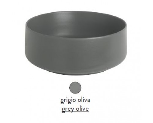 Раковина ArtCeram Cognac COL002 15 00, накладная, цвет grigio olive (серая оливка), 48 х 48 х 12,5 см