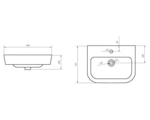 Раковина BelBagno Albano BB120L