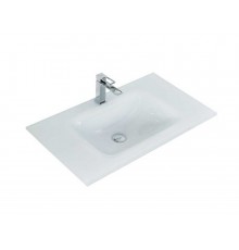 Раковина стеклянная BelBagno BB1010/465-LV-VTR-BL, 101 x 46 x 15 см, без перелива, белая глянцевая