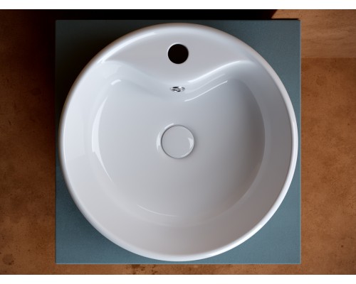 Раковина Ceramica Nova Element накладная, 40 х 40 см, круглая, белый глянцевый, CN5027
