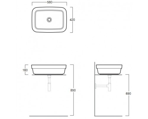 Раковина Simas Evolution EVO 10