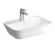 Раковина Vitra Geo накладная 60 см, с переливом, белый, 7426B003-0001