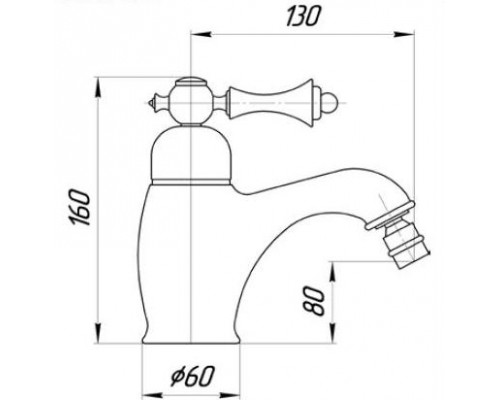 Смеситель Migliore Bomond ML.BMD-9723.СR для биде, хром