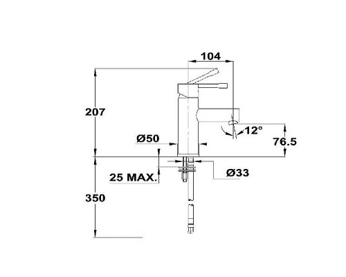 Смеситель Teka Alaior для для раковины, хром, 223460200