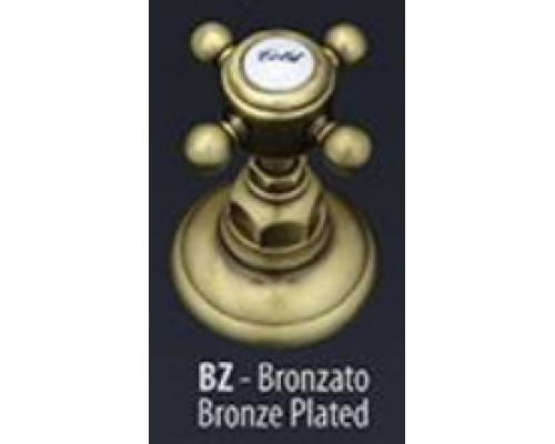 Смеситель Nicolazzi P.M. Blanc 3402BZ76 для раковины, гальваническая бронза, ручка белая керамика