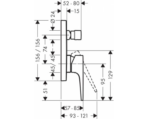 Смеситель Hansgrohe Metropol для ванны, золото, 32545990